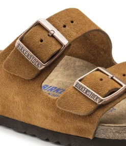 Birkenstock Mules Arizona Cuir Suédé Mink, Modèle Étroit -Boutique Campagnolo 1009527 detail 1