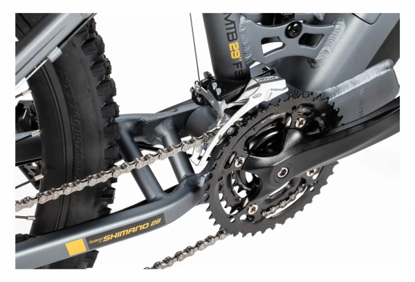 VTT Electrique Tout Suspendu Moma E-MTB 29'' Shimano Altus 8V Gris 7 VTT Electrique Tout Suspendu Moma E-MTB 29'' Shimano Altus 8V Gris – Image 6