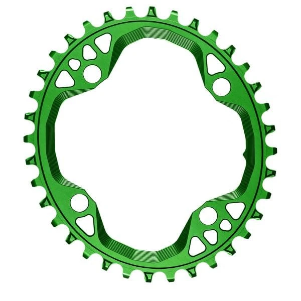 Plateau Mono ABSOLUTEBLACK OVAL 104BCD 9/10/11/12V 4 Trous 104mm Vert 8 Plateau Mono ABSOLUTEBLACK OVAL 104BCD 9/10/11/12V 4 Trous 104mm Vert – Image 6