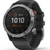 GARMIN FENIX 6 SOLAR SILVER W/BLACK BAND 21 -Boutique Campagnolo 9 77617 010 02410 00 01