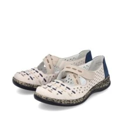 Rieker Ballerines 46378 90 Blanc -Boutique Campagnolo B644201 3