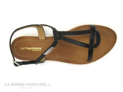 Tropeziennes HAMAT Noir Serpent - Sandale Plate Femme -Boutique Campagnolo cd24607c73b9e66c561f35ea11d5d5ef a245701 182375