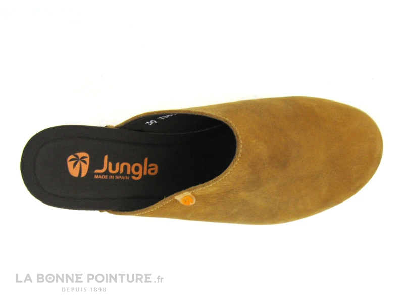 Jungla 7855 Albero - Sabot Femme Cuir Jaune - Talon Haut 6 Jungla 7855 Albero - Sabot Femme Cuir Jaune - Talon Haut – Image 4