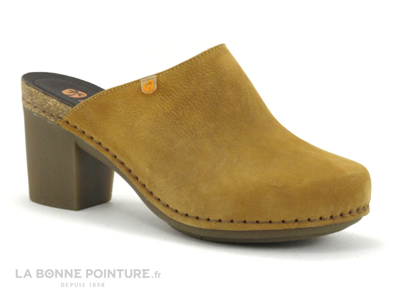 Jungla 7855 Albero - Sabot Femme Cuir Jaune - Talon Haut 3 Jungla 7855 Albero - Sabot Femme Cuir Jaune - Talon Haut