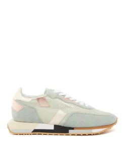 Baskets Rush M Mesh Cuir Mirror Sauge Crème