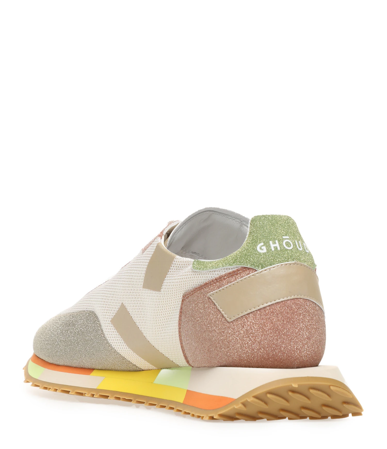 Baskets Star M Mesh Glitter Crème Vert 6 Baskets Star M Mesh Glitter Crème Vert – Image 4