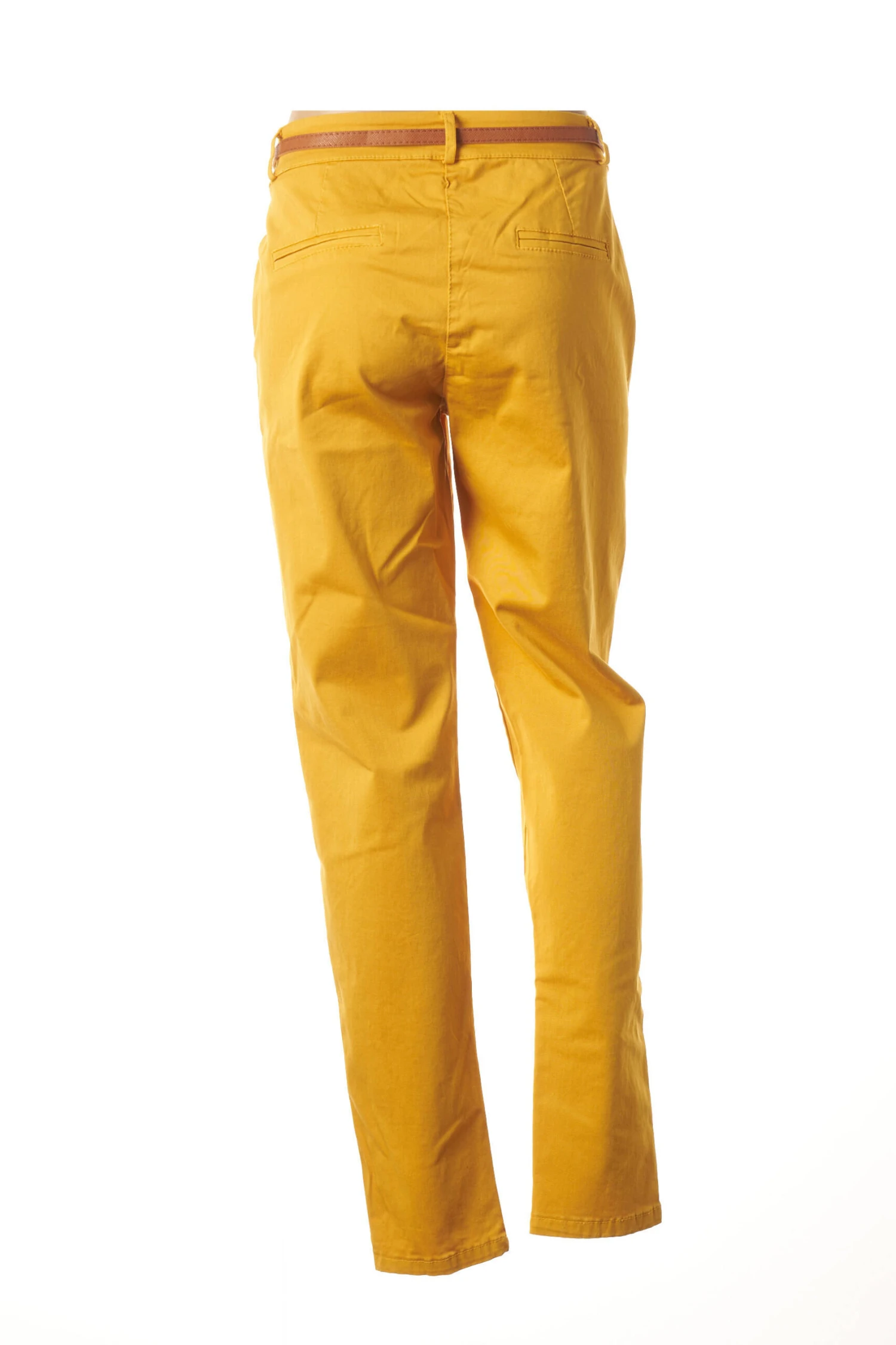 Minsk Pantalons Decontractes Femme Couleur Jaune 2 Minsk Pantalons Decontractes Femme Couleur Jaune – Image 2