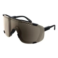 Lunettes POC Devour Noir Avec Verres Clarity Marron Argent