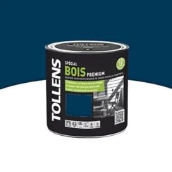 Castorama Peinture Bois Extérieur Premium Nuit Bleue Satin Tollens 0,5L