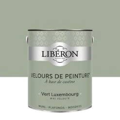 Castorama Peinture Murs, Plafonds Et Boiseries Velours De Peinture Vert Luxembourg Liberon 2,5L