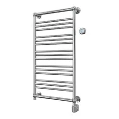 Castorama Sèche-serviettes électrique à Inertie Fluide GoodHome Hyana Argent 350W