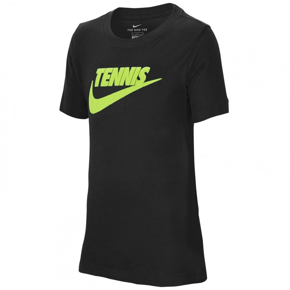 T-Shirt Nike Junior Tennis Swoosh Noir 3 T-Shirt Nike Junior Tennis Swoosh Noir