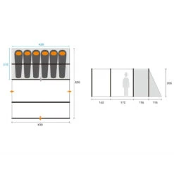 Tente Camping 6 Places Trigano BILBAO 6 16 Tente Camping 6 Places Trigano BILBAO 6 -Boutique Campagnolo tente camping trigano bilbao 6 7